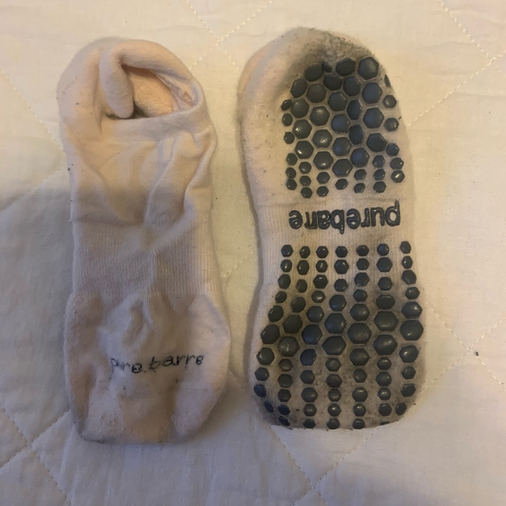 Light Pale Pink Pure Barre Socks